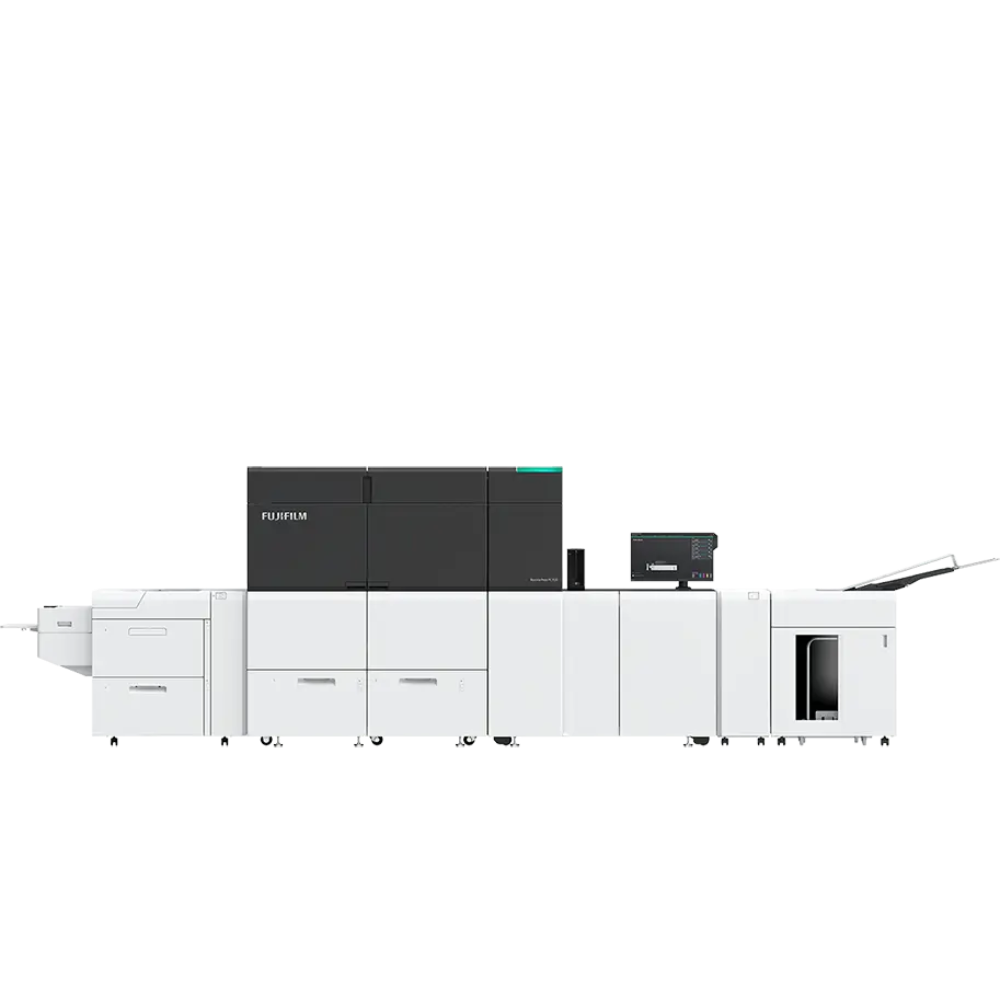 Fujifilm Revoria Press PC1120 six colour production printer running 120ppm with gold, silver and white toner